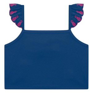 Boxy Infantil Menina com Lastex Azul