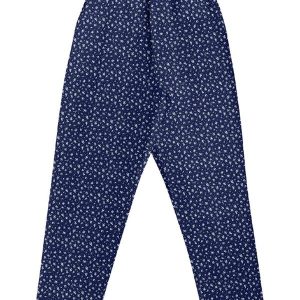 Calça Alfaiataria Viscose Estamp. Azul