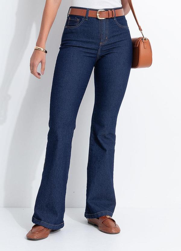 Calça Azul Escuro em Jeans