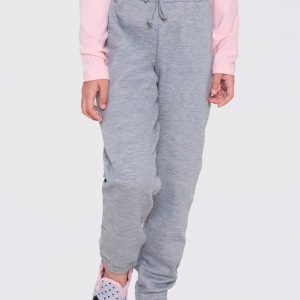Calça Infantil Moletom Jogger Cinza
