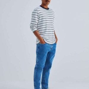 Calca Jeans Masculina Slim com Elastano Azul