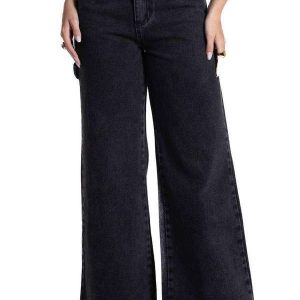Calça Jeans Sawary Wide Leg - 282178 Preto