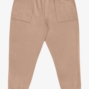Calça Jogger Piquet Plus Size Marrom