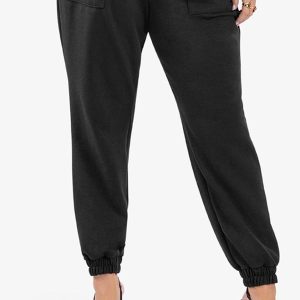 Calça Jogger Piquet Plus Size Preto