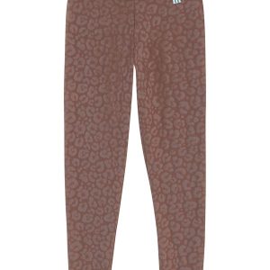 Calça Legging Bolso Malha Uv Marrom