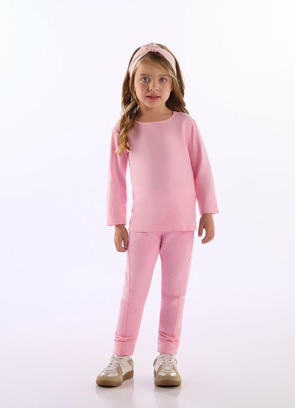 Calça Legging Molecotton Rosa
