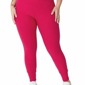 Calça Legging Plus em Malha Eco Active Rosa