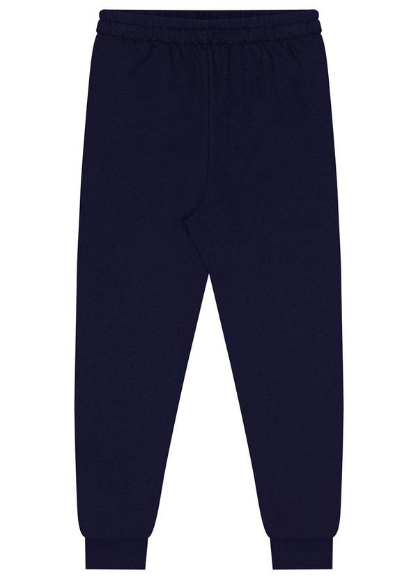 Calça Moletom sem Felpa Azul