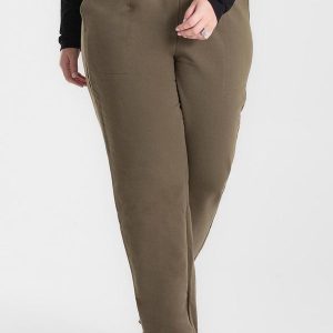 Calça Plus Moletom Felpado Verde