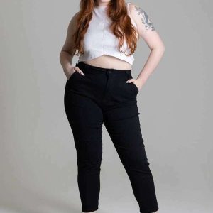 Calça Sarja Sawary Plus Size Preto
