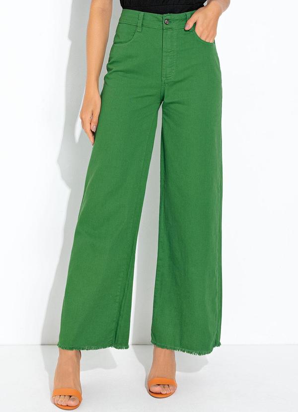 Calça Verde em Jeans