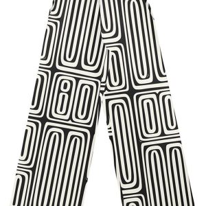 Calça Viscose Estampada Preto