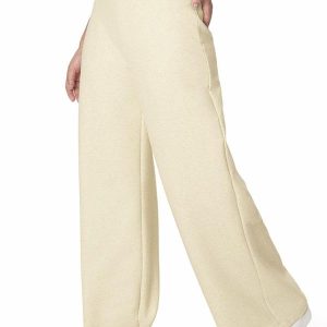 Calça Wide Leg em Linho Off White