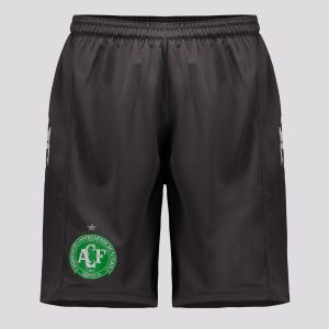 Calção Kappa Chapecoense 2025 Goleiro Treino Cinza