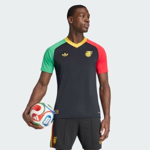 Camisa Adidas Jamaica Pré-Jogo I 2026 Preta