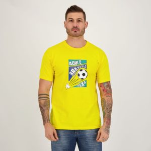 Camisa Aqui é Brasil Amarela