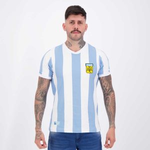 Camisa Argentina Retrô 1978 Listrada