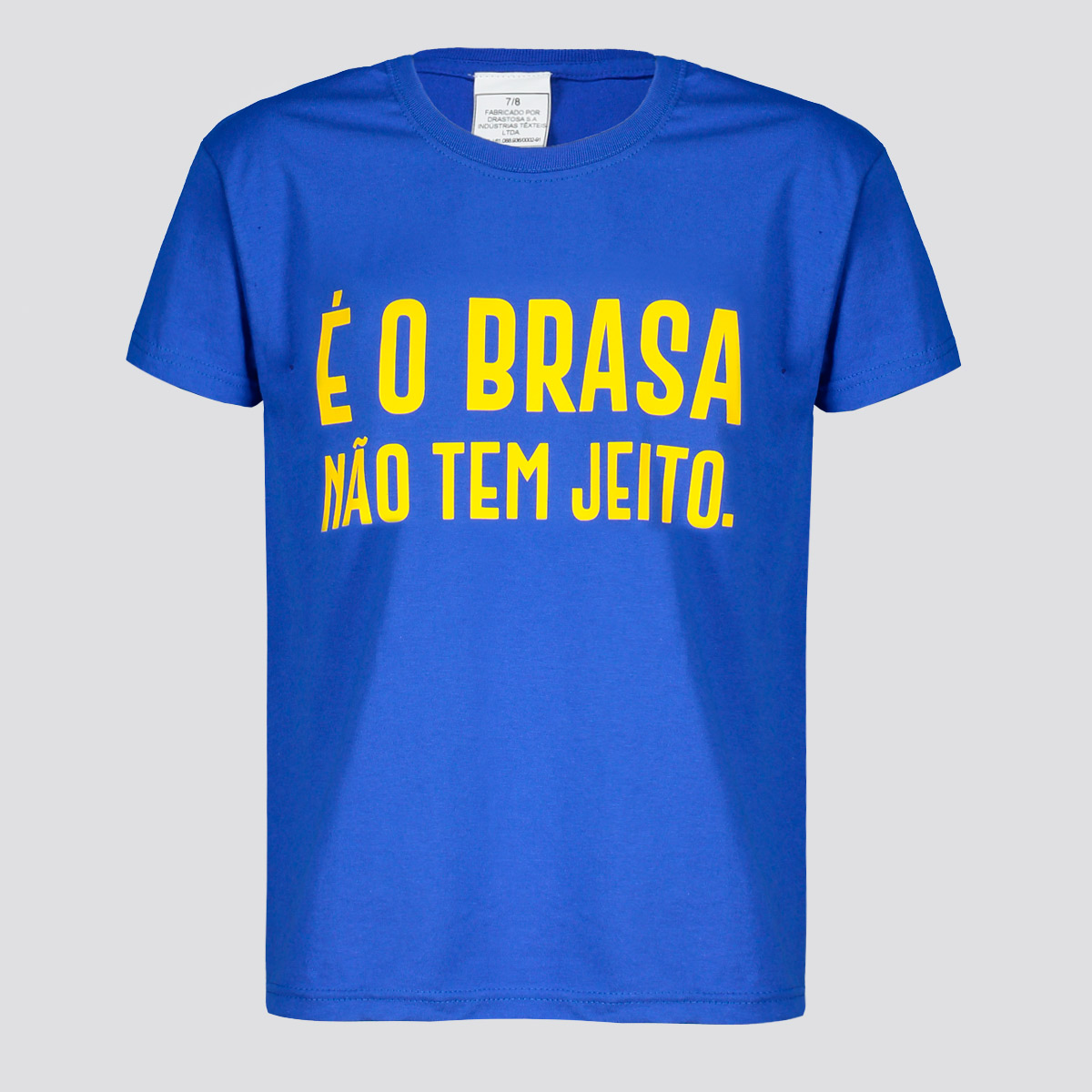 Camisa Brasil é o Brasa Infantil Azul