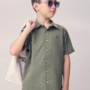 Camisa Casual Flamê Verde