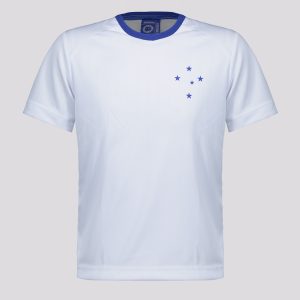 Camisa Cruzeiro Entrelaçado Infantil Branca