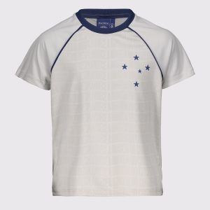 Camisa Cruzeiro Mosaico Infantil Off-White