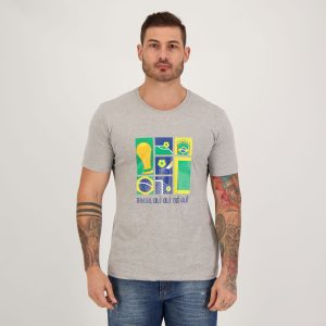 Camisa HQ Brasil Cinza