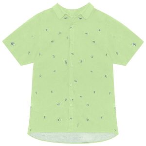 Camisa Juvenil Menino em Viscose Verde