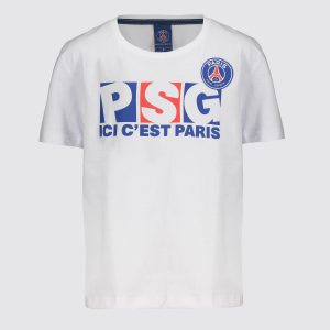 Camisa PSG Jeu Infantil Branca