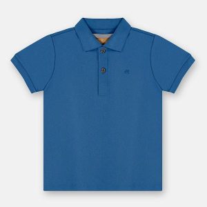 Camisa Polo Infantil Suedine Azul
