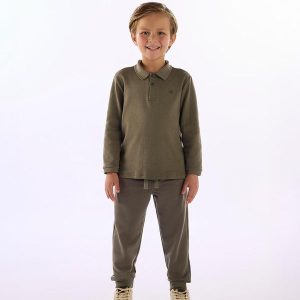 Camisa Polo Infantil Suedine Verde