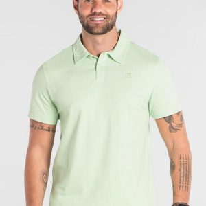 Camisa Polo em Piquet Verde