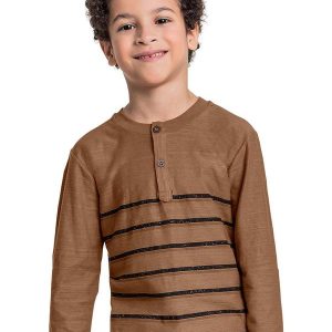 Camisa Portuguesa Menino Marrom
