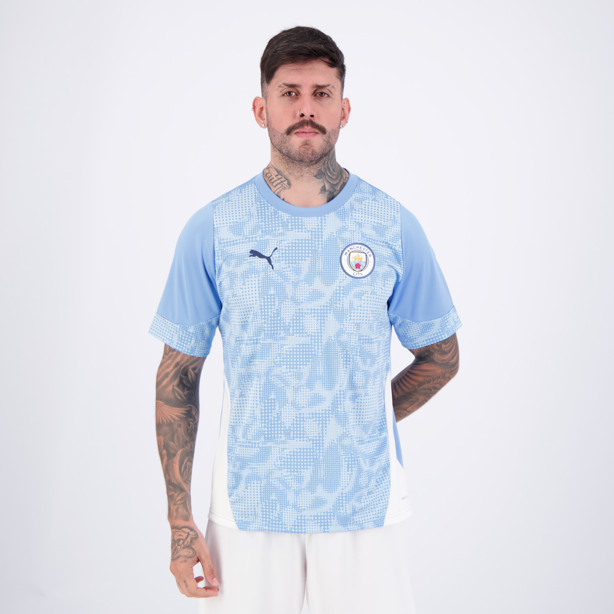 Camisa Puma Manchester City Treino 2026 Azul