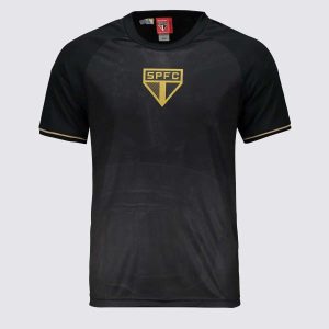 Camisa São Paulo Frequência Infantil Preta