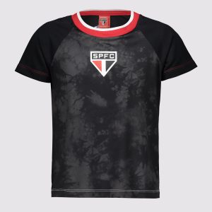 Camisa São Paulo Tranca Infantil Preta