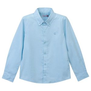 Camisa Tradicional Menino Azul Claro
