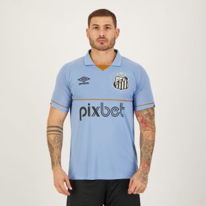 Camisa Umbro Santos Goleiro 2023 Azul