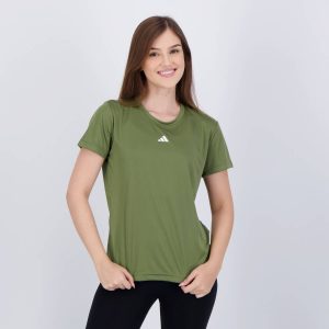 Camiseta Adidas Basic Treino Feminina Verde