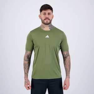 Camiseta Adidas Basic Treino Verde Oliva