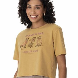 Camiseta Dressed To Bark Amarelo
