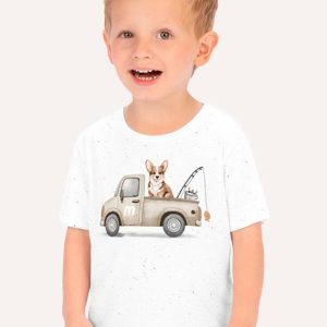 Camiseta Infantil Cachorrinho Milon Branco