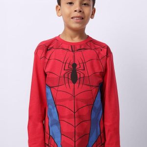 Camiseta Infantil Homem Aranha Vermelha