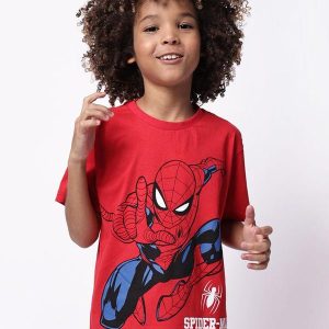 Camiseta Infantil Marvel Homem Aranha Vermelha