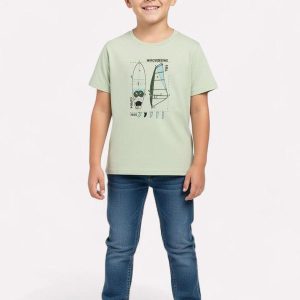 Camiseta Infantil Menino Praia Verde