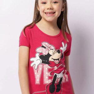 Camiseta Infantil Minnie Rosa