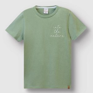 Camiseta Into The Nature em Linho Verde Menta