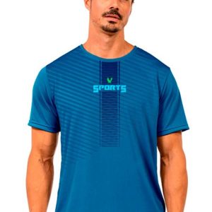Camiseta Leve Masculina Azul
