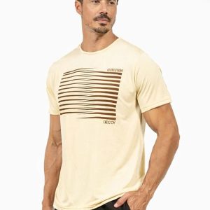 Camiseta Leve Masculina Bege