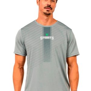Camiseta Leve Masculina Cinza