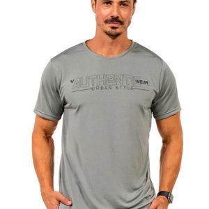 Camiseta Leve Masculina Cinza